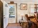 Inviting entryway featuring a charming interior design with doorway to the porch at 3016 Deshong Dr, Stone Mountain, GA 30087
