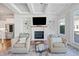 Beautiful living room with fireplace, built-in shelving, and comfortable seating at 1949 Skyfall Cir, Brookhaven, GA 30319