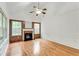 Living room with hardwood floors and fireplace at 2520 Laurel Nw Cir, Atlanta, GA 30311