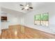 Spacious living room featuring hardwood floors, tall ceilings, and ample natural light at 2520 Laurel Nw Cir, Atlanta, GA 30311