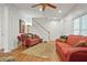 Cozy living room with hardwood floors and neutral colors at 109 Bowen Sw Cir, Atlanta, GA 30315