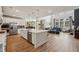 Open concept kitchen with stainless steel appliances and island at 4257 Freight St, Tucker, GA 30084