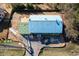 Aerial view of the under-construction home, revealing the roof being worked on at 2650 Roswell Rd, Marietta, GA 30062