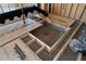 Basement under construction showcases the layout with planned stairs, and solid subfloor at 2650 Roswell Rd, Marietta, GA 30062