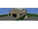 Rendering of the back exterior with a two-car garage and an elevated deck area at 2650 Roswell Rd, Marietta, GA 30062