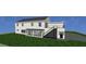 Rendering of the back of the house with an elevated deck and a covered patio at 2650 Roswell Rd, Marietta, GA 30062