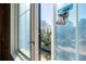 A clear window view offers a glimpse of the home's surroundings and landscaping at 2650 Roswell Rd, Marietta, GA 30062