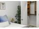 Well-organized bedroom closet with wooden shelving and storage at 2955 Seven Pines Se Ln # 203, Atlanta, GA 30339