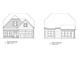 Front and rear elevation of a two-story home with dormer windows and a two-car garage at 1243 Lakeside Overlook, Canton, GA 30114