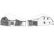 Rendered rear perspective of a two-story home with a covered patio and multiple windows at 1243 Lakeside Overlook, Canton, GA 30114