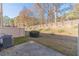 Fenced backyard offering privacy and an outdoor space for relaxation, with sparse ground covering at 2463 Quay Rdg, Lawrenceville, GA 30044