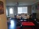 Inviting living room features wood floors, a white sofa and modern decorations at 359 Cedar Ridge Trl, Lawrenceville, GA 30046