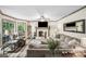 Inviting living room with fireplace, comfortable seating, and plenty of natural light at 1945 Wenlok Ne Trl, Marietta, GA 30066