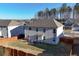 Aerial view of the home and fully fenced backyard at 7545 Rambling Vale, Cumming, GA 30028