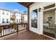 View from the balcony of the townhome with a glimpse of the office at 520 Clover Ln, Alpharetta, GA 30009