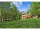 Spacious backyard with lush green lawn, and views of deck and patio area at 5815 P.W.A. Dr, Cumming, GA 30041