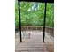 Spacious back deck offers a serene view of the lush, wooded backyard and natural surroundings at 802 Eagle Glen Xing, Woodstock, GA 30189