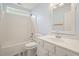Bathroom with vanity and shower-tub combination at 802 Eagle Glen Xing, Woodstock, GA 30189