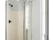 New shower with neutral tile and glass enclosure at 802 Eagle Glen Xing, Woodstock, GA 30189