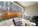 Private backyard with a wooden fence, and chairs, ideal for outdoor enjoyment at 353 Franklin Ln, Acworth, GA 30102