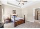 Comfortable bedroom with hardwood floors and stylish decor at 5034 Little Harbor Way, Acworth, GA 30101