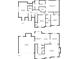 Floor plan for first and second floors including garage and laundry room at 880 Hillary Ln, Lawrenceville, GA 30043