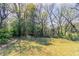 A large backyard with green grass and mature trees at 2062 Whites Mill Rd, Decatur, GA 30032