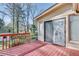 Exterior view of home with wooden deck at 3189 Terramar Dr, Atlanta, GA 30341