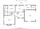 First floor blueprint featuring the kitchen, living room, and primary bedroom at 3189 Terramar Dr, Atlanta, GA 30341