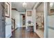 Inviting foyer showcases classic wood floors and staircase access to upper level at 3189 Terramar Dr, Atlanta, GA 30341