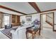 Bright living room with hardwood trim, built-in shelves and classic decor creates an inviting atmosphere at 3189 Terramar Dr, Atlanta, GA 30341
