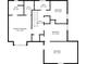 Second floor plan includes the primary bedroom, three bedrooms, two baths, walk in closet, and hall at 401 Windstream Sw Dr, Marietta, GA 30060