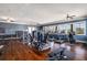 Community gym with treadmills, weight machines and lots of natural light at 2910 Bishopstone Way, Cumming, GA 30040