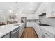 Well-equipped kitchen featuring white cabinets, stainless steel appliances, and an open layout at 1929 Finnish Ln, Kennesaw, GA 30152