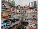 Walk-in pantry features wire shelving, ample storage space for food and small appliances at 1929 Finnish Ln, Kennesaw, GA 30152