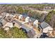 This aerial view showcases a charming neighborhood with well-maintained homes and lush greenery at 2517 Hampton Park Ct, Marietta, GA 30062