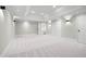 Spacious finished basement with neutral walls, recessed lighting, and plush carpeting at 2517 Hampton Park Ct, Marietta, GA 30062