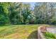 Wide open backyard with grass and mature trees at 2628 Miriam Ln, Decatur, GA 30032