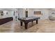 Basement with open layout features a pool table, bar and seating at 2814 Adams Oaks Ln, Marietta, GA 30062