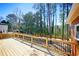 Inviting back deck overlooking a private, wooded backyard at 681 Fielding Sw Ln, Atlanta, GA 30311