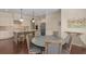 Cozy dining area is adjacent to kitchen, great for entertaining and casual meals at 2564 Lulworth Ne Ln, Marietta, GA 30062
