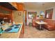 Cozy eat-in kitchen with a booth and vintage appliances, perfect for casual dining at 3528 Highway 42 S, Locust Grove, GA 30248
