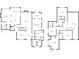 Detailed floor plan showcasing the layout of the first and second floors of the house at 103 Gold Springs Ct, Canton, GA 30114