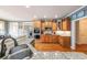 Open kitchen design with stainless steel appliances, granite counters, and wooden cabinets at 103 Gold Springs Ct, Canton, GA 30114