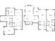 Two-story floor plan featuring bedrooms, bathrooms, kitchen, and Gathering room at 1415 Swiftwater Cir, Mcdonough, GA 30252