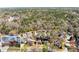 Aerial view of the neighborhood with mature trees and landscaping at 960 Whitehawk Trl, Lawrenceville, GA 30043