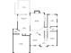 Detailed floor plan of the home showcasing the layout of the rooms, including the kitchen, living room, and bedrooms at 960 Whitehawk Trl, Lawrenceville, GA 30043