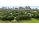 Expansive aerial view highlighting lush green spaces and the city skyline, creating a serene park setting at 31 Lafayette Ne Dr, Atlanta, GA 30309
