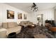 Cozy living room with modern furniture, unique lighting fixture, and decor at 31 Lafayette Ne Dr, Atlanta, GA 30309