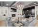 Spacious living room with fireplace, built-in cabinets, and a fully equipped bar at 2583 Apple Valley Rd, Brookhaven, GA 30319